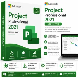 Microsoft Project Professional 2021 – Licence à vie