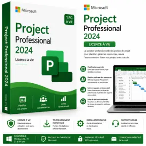 Microsoft Project Professional 2024 – Licence à vie